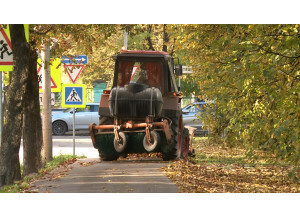в Смоленске продолжается осенняя уборка - фото - 1